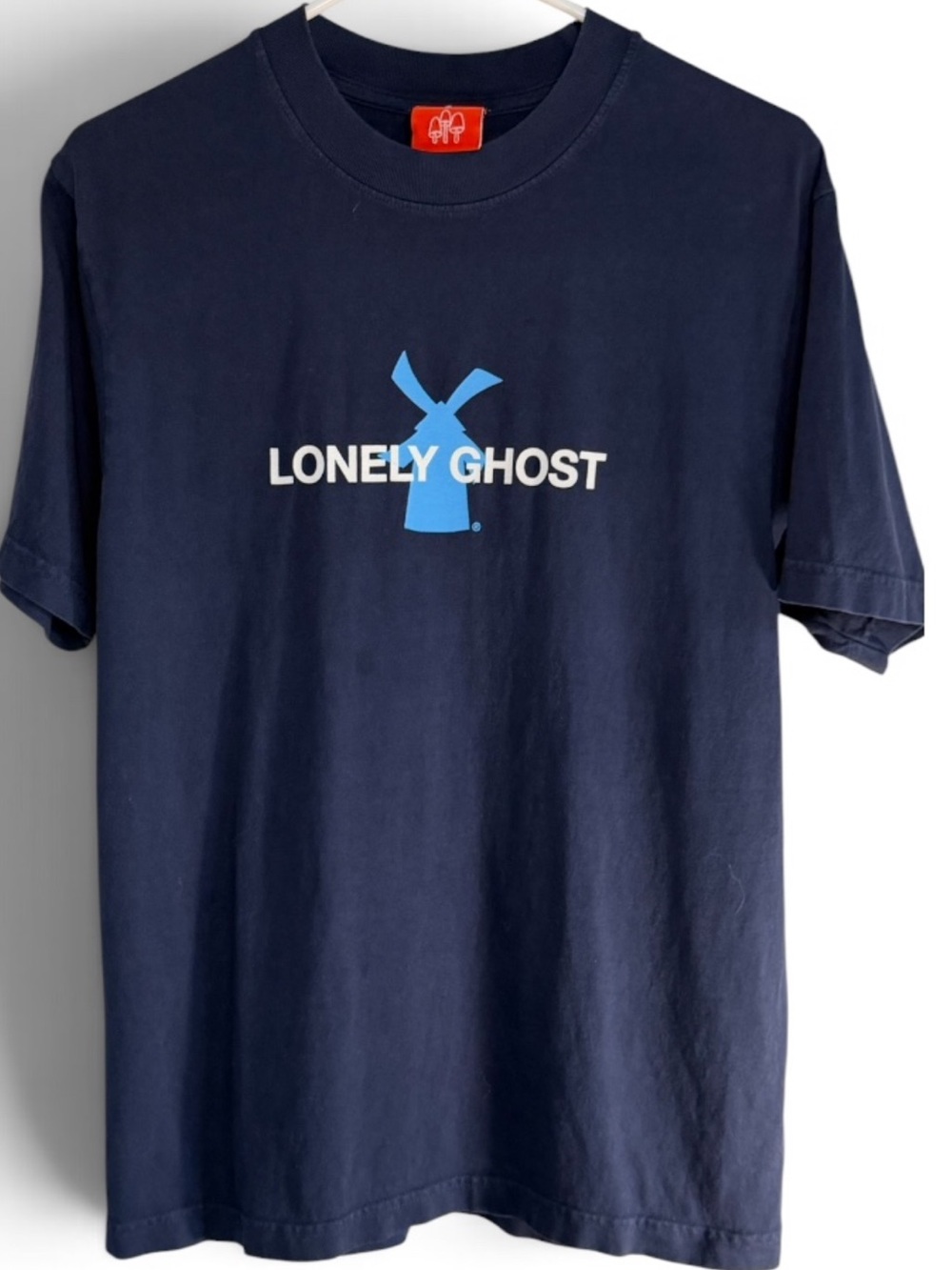 Lonely Ghost SMALL LONELY GHOST COLLAB Navy Graphic Tee DB 92